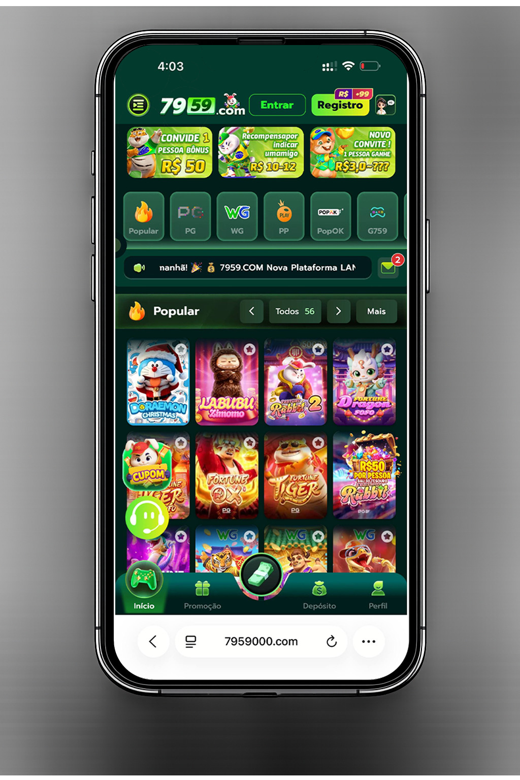 cassino online dolar 